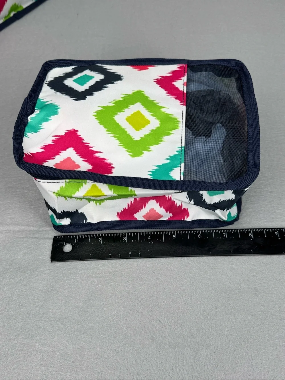 2 pc Thirty-One Packing Cubes - Candy Corners - Diamond Pattern Multicolor